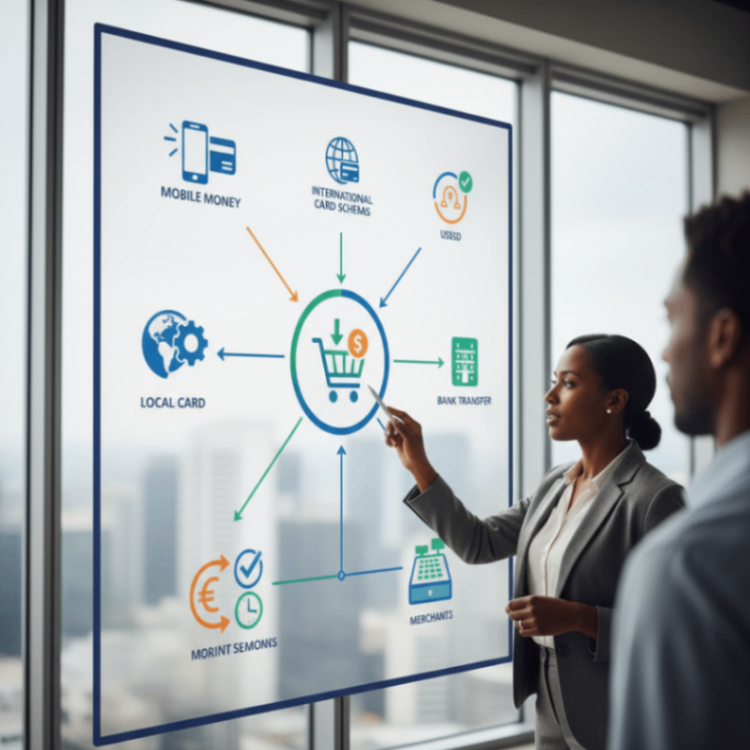 Unified payment orchestration diagram
